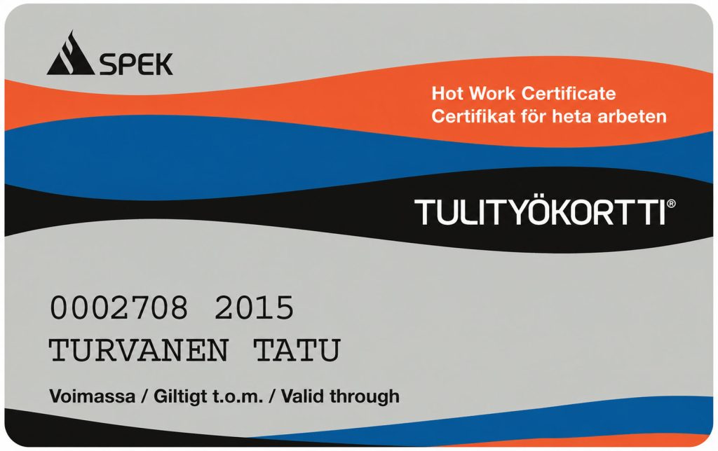 tulityökorttikoulutus lahti